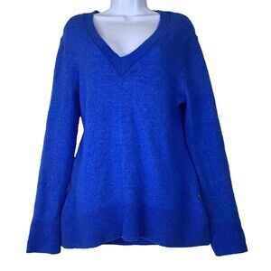 Banana Republic Women's S Sweater Extra Fine Merino Wool Alpaca Blend Blue Cozy